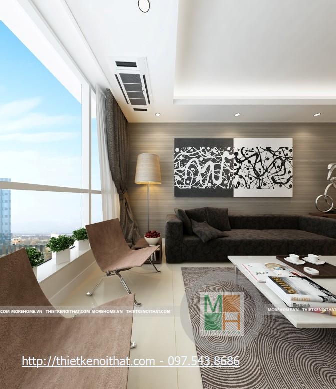 Thiết kế nội thất chung cư cao cấp KeangNam - Nhà Anh Trường
